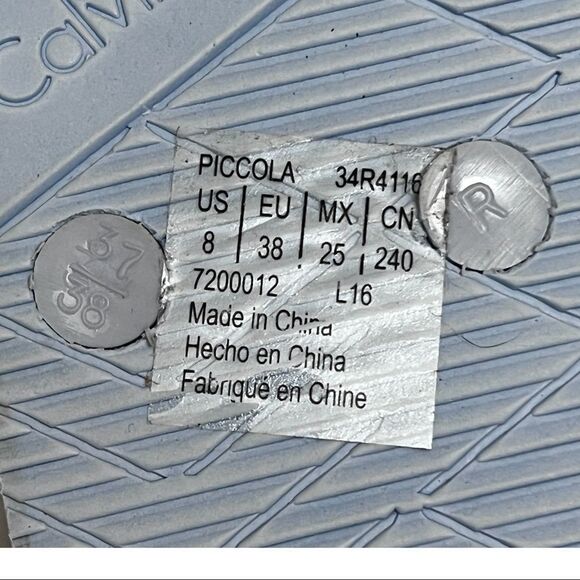 Calvin Klein Flip Flops Logo Sandals Bright Beach Travel - Picture 8 of 8